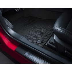 Gulvmtter, gummi forrest og bagest, sort.