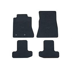 Gulvmtter, gummi forrest og bagest, sort.