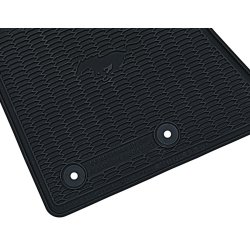 Gulvmtter, gummi forrest og bagest, sort.