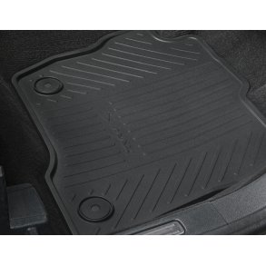 Gulvmtter, gummi forrest, sort, med S-MAX logo.