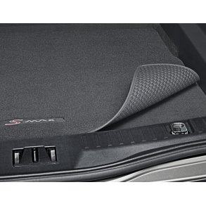 Bagagerumsmtte sort, med S-MAX logo, 7-sders, vendbar.