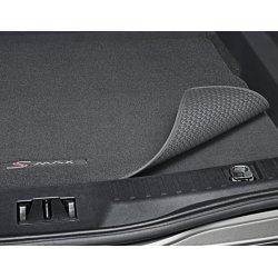 Bagagerumsmtte sort, med S-MAX logo, 5-sders, vendbar.