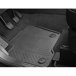 Gulvmtter, gummi for, sort.