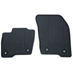 Gulvmtter, gummi forrest, sort, med S-MAX logo.