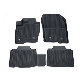 Gulvmtter, gummi for og bag, sort