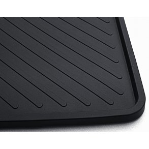 Gulvmtter, gummi bag, sort, til 3. sderkke.