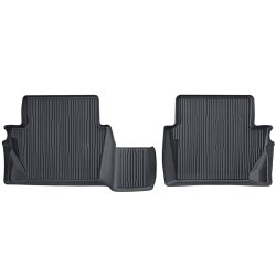 Gulvmtter, gummi bakkeform med forhjede kanter, for + bag, sort