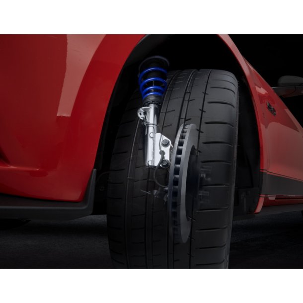 Coilover fjeder- og stddmperst rustfrit stl, Modeller uden MagneRide-undervogn.