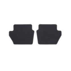 Gulvmtter, premium velour for + bag, med Metal Grey syninger