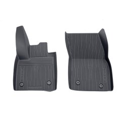 Gulvmtter, gummi for + bag, sort, bakke-design