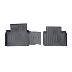 Gulvmtter, gummi for + bag, sort, bakke-design