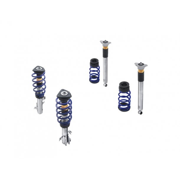 Coilover fjeder- og stddmperst rustfrit stl, i Ford Performance Blue, Til ST