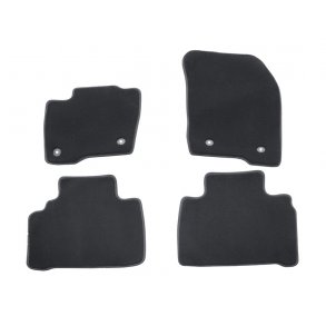 Premium gulvmtter, velour for og bag, sort, Vignale.