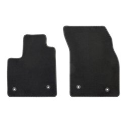 Premium gulvmtter, velour for + bag, sort med gr syninger, manuel gearkasse. Ikke til ST