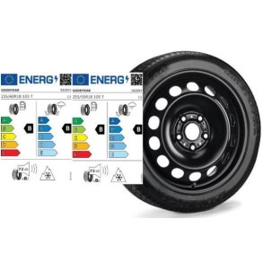 Vinterkomplet hjul - stl 18