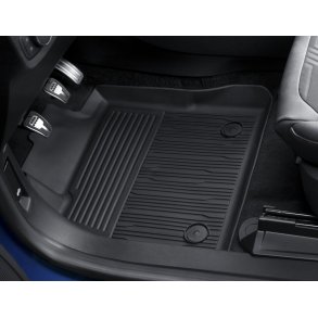 Gulvmtter, gummi bakkeform med forhjede kanter, for, sort