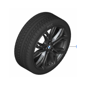 Vinterhjulst Style 566 (Sort) 225/50R18