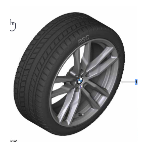 BMW Vinterhjulst Style 698M 245/50R19
