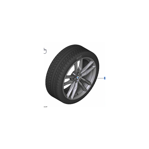 BMW Vinterhjulst Style 698M 245/50R19