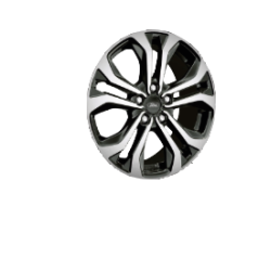 Aluflg 17" 5 x 2-eget design, Absolute Black Machined med Bridgestone vinterdk LM005