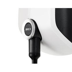 EVBox* Elvi Vgmonteret ladeboks med fastmonteret kabel, Polar White.