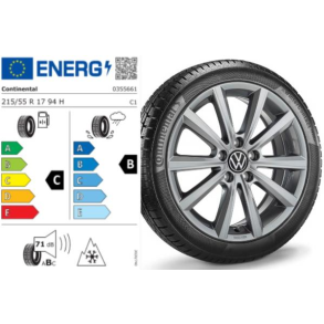 # Vinterkomplet hjul - alu 17