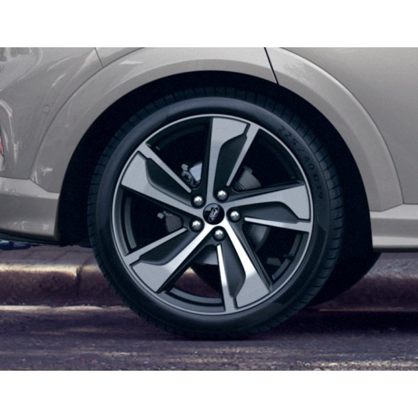 Aluflg 19" 5-eget design, Matte Black Machined