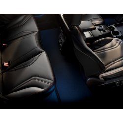 Premium gulvmtter, velour for + bag, sort