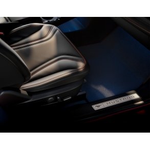 Premium gulvmtter, velour for, sort.