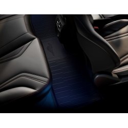 Gulvmtter, gummi for og bag, sort.