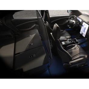 Bagagerumsgitter fuld hjde, Monteres bag 1. sderkke.