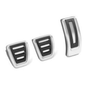 Pedalkappest i krom-look