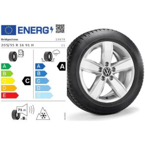 Vinterkomplet hjul - alu 16