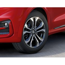 Aluflg 17" 5 x 2-eget design, Absolute Black Machined med Bridgestone vinterdk LM005