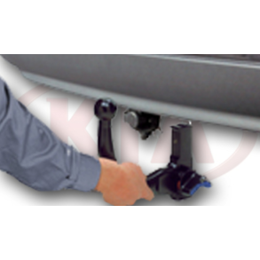 Anhngertrk m. vertikal aftagelig kugle 