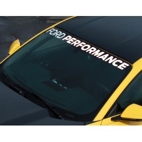 Forrudestreamer, hvid udstanset Ford Performance skrift.