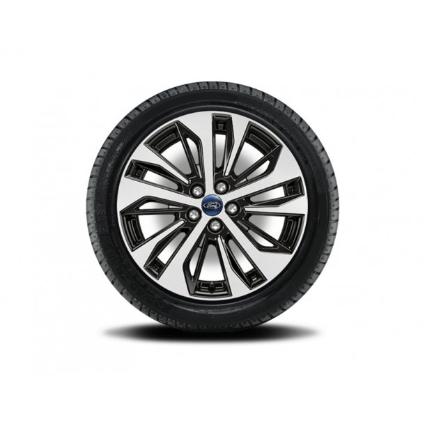 Komplet vinteraluflg 18" 10-eget design, slvfarvet, Michelin