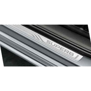 Drtrinsbeskyttelse, krom med logo