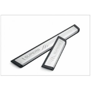 Drtrinsbeskyttelse, sort/slv m. logo