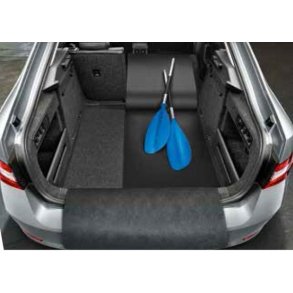 Foldbar bagagerums-vendemtte gummi/stof 